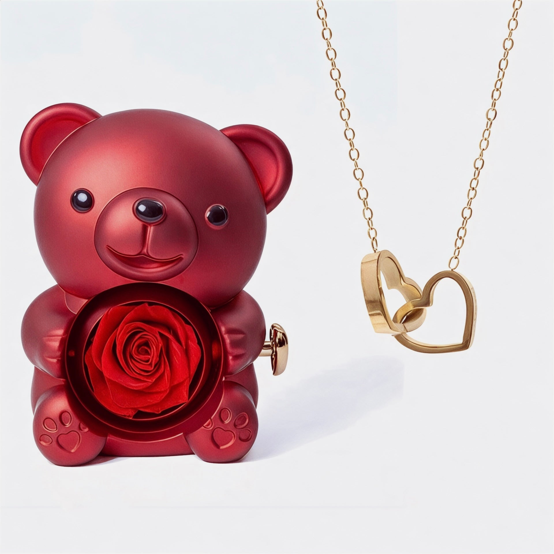Oso rosa eterna & Collar | AMARÉLYS