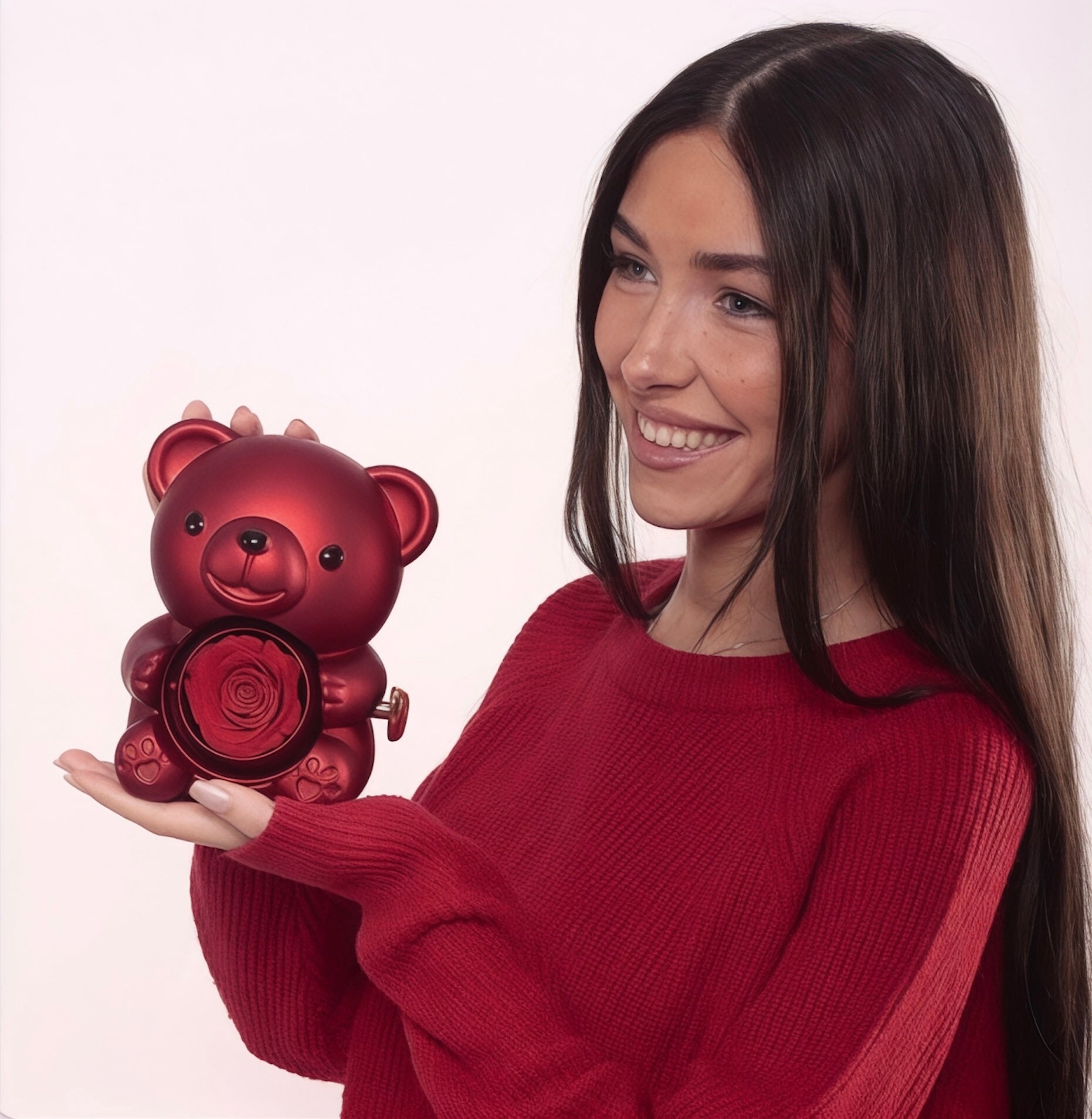 Oso rosa eterna & Collar | AMARÉLYS