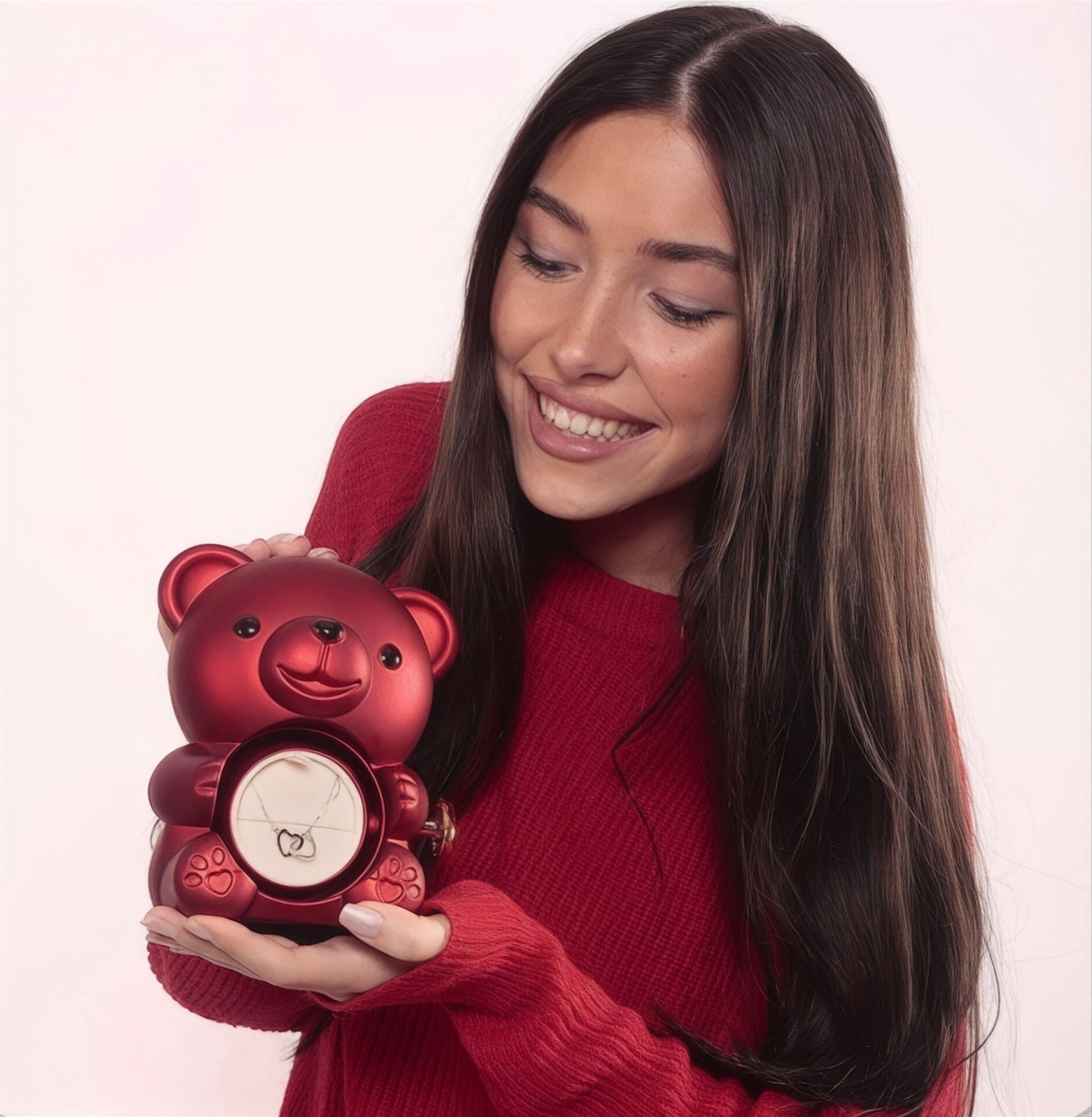 Oso rosa eterna & Collar | AMARÉLYS